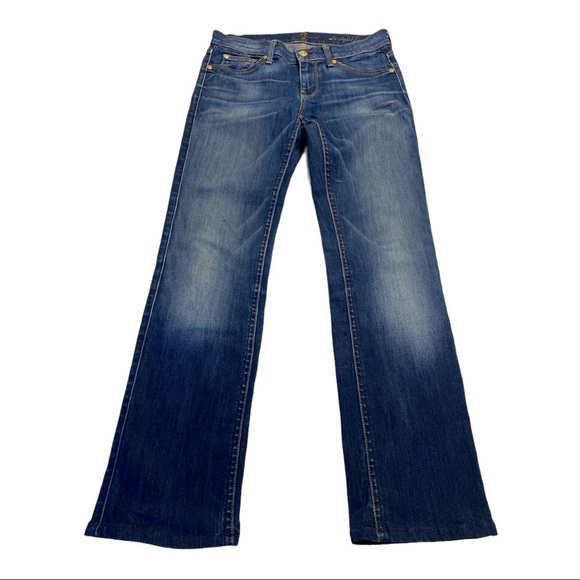 7 For All Mankind Women’s Size 26 Blue Jeans - Picture 3 of 7